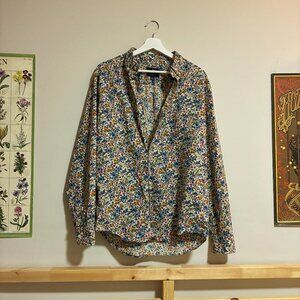 Vintage Floral Button Down